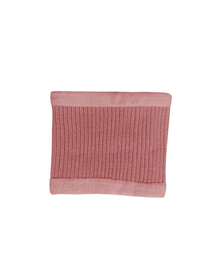 Malvina Kid's Boy's & Girl's Cute Cat Face Design Warm Knitted Winter Pom pom Cap with Fleece Neck Warmer (Pink) - Image 3