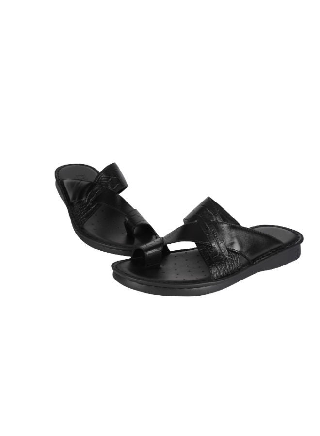 barjeel uno Barjeel Uno Mens Arabic Sandals 2368 Black  - Image 1