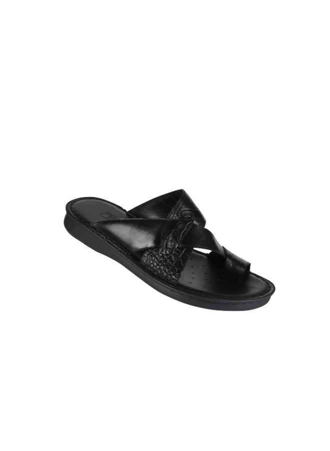 barjeel uno Barjeel Uno Mens Arabic Sandals 2368 Black  - Image 3