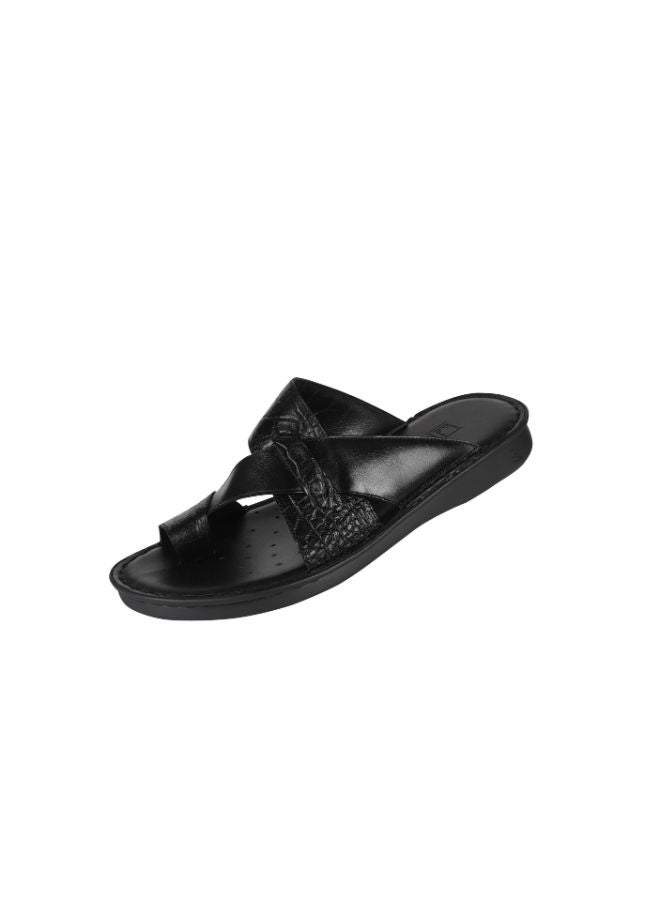 barjeel uno Barjeel Uno Mens Arabic Sandals 2368 Black  - Image 2