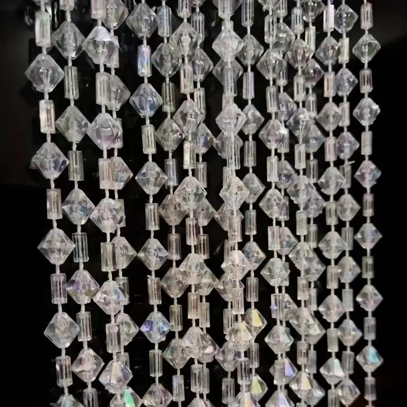 ave split Beaded Curtain Doorways Acrylic Hanging Door Beads String Curtains Tassel Room Divider Screen Decor for Doorway Window Living Room Wedding 046j (100x185cm/39x72.8inch) - Image 3