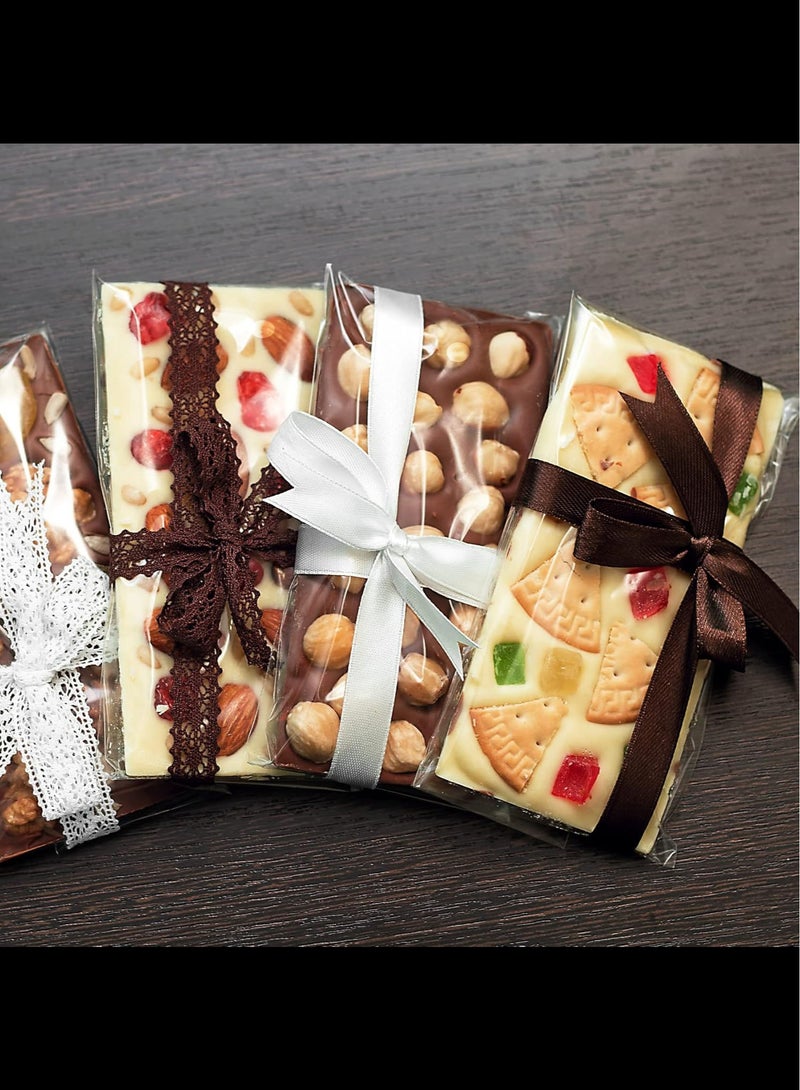 Clear Self Sealing Cellophane Bags,200 Pcs Cookie Bags Resealable Cellophane Bag for Packaging Cookies, Candy and Products,12x25+4cm  - Image 5