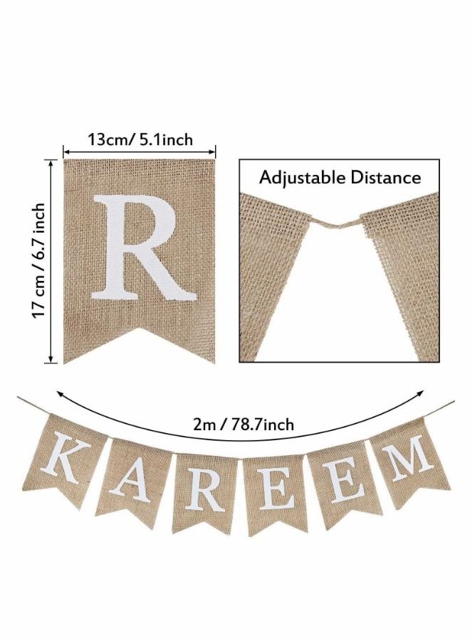 رمضان كريم الرايات راية مسلم عيد راية ل الموقد الزخرفية الخيش رمضان حزب لوازم الديكور - Image 5