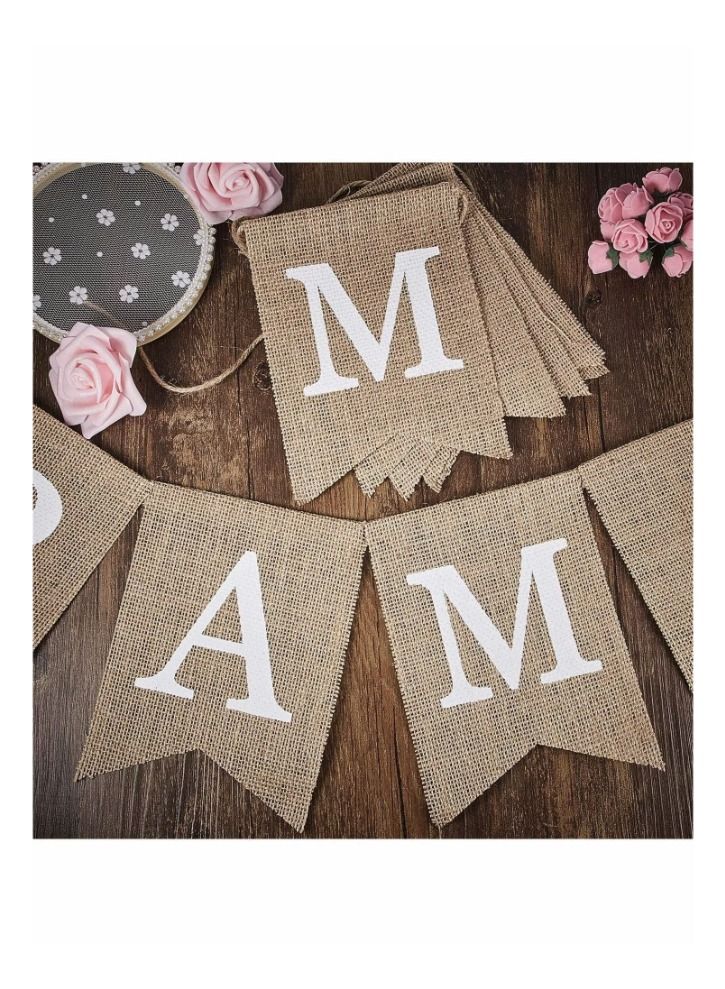 رمضان كريم الرايات راية مسلم عيد راية ل الموقد الزخرفية الخيش رمضان حزب لوازم الديكور - Image 3