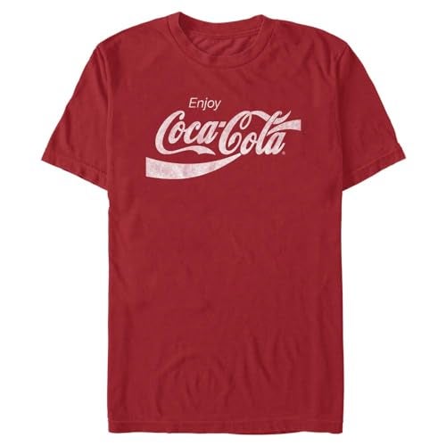 Coca-Cola Men's Graphic T-Shirts, Men's Coke Classic Shirt Cardinal