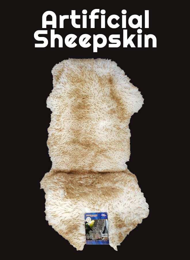 Sheepskin Car Seat Cover Top Quality Universal Size Long Wool Soft Fluffy Car Seat Cushion 1 Pcs - Image 1