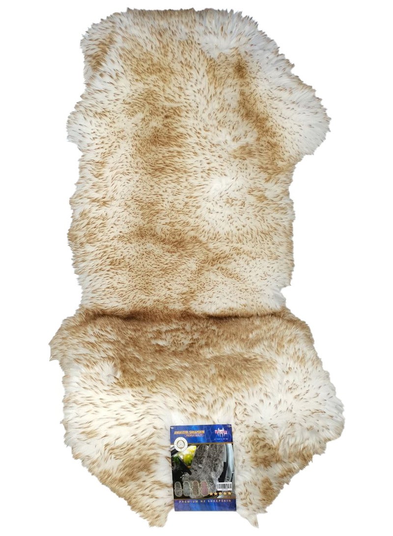 Sheepskin Car Seat Cover Top Quality Universal Size Long Wool Soft Fluffy Car Seat Cushion 1 Pcs - Image 3