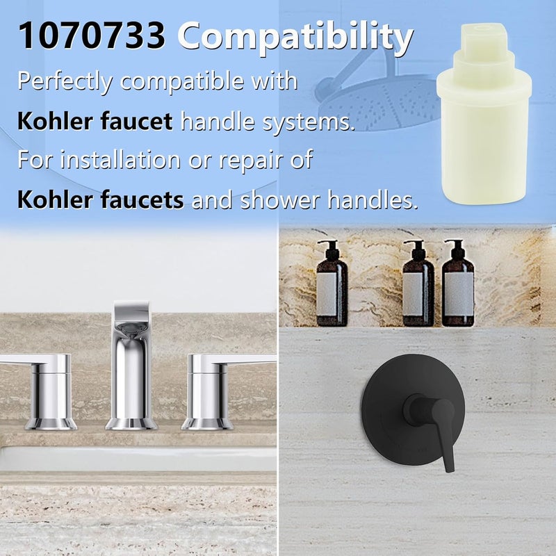Shahn 1070733 Stem Driver Replacement for Kohler Shower Handle Adapter, Shower Handle and Faucet Replacement Parts - Image 4