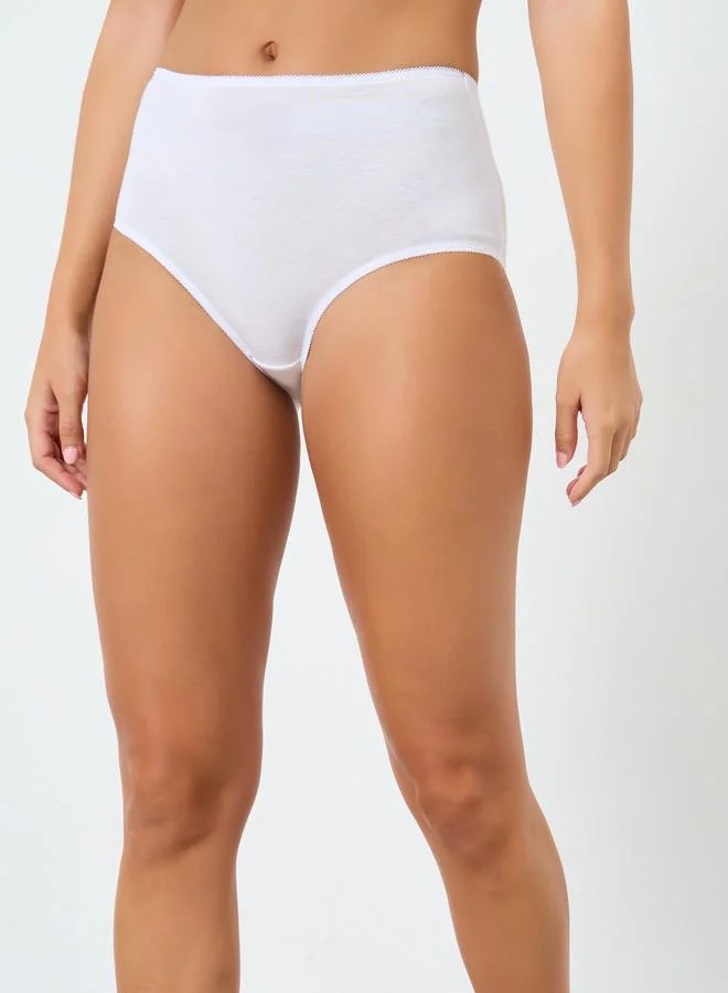 Styli Pack of 5 - Cotton Solid Full Briefs