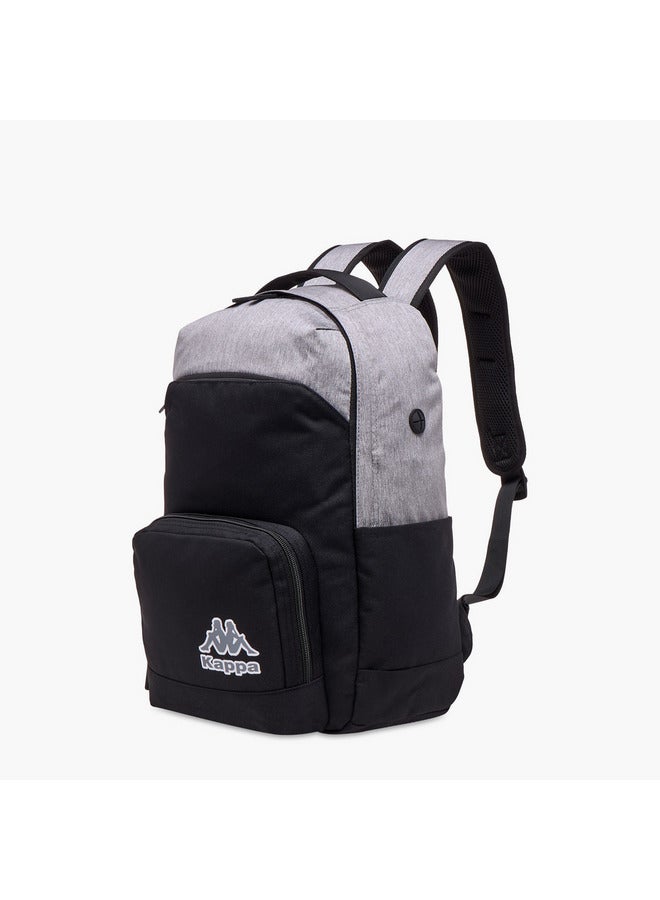 Kappa Boys Logo Print School Backpack with Adjustable Straps and Zip Closure - 31x17x45 cm - Image 2