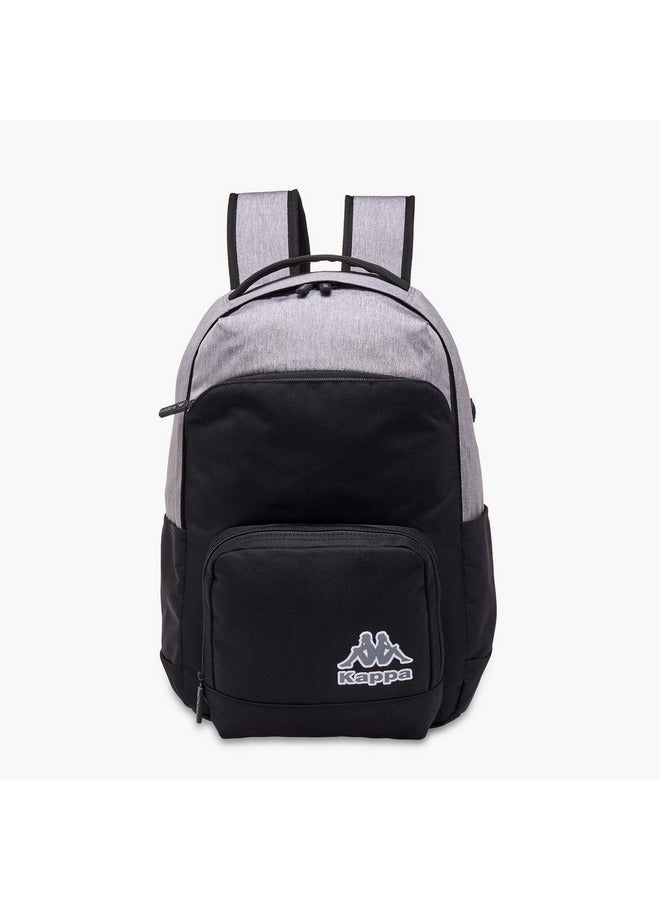 Kappa Boys Logo Print School Backpack with Adjustable Straps and Zip Closure - 31x17x45 cm - Image 1