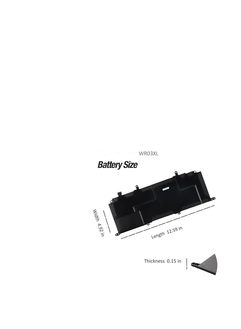 Terabyte 32Wh WR03XL Laptop Battery Compatible for HP Split 13 x2 13-m 13-m000 13-m100 13-m200 Convertible Detachable Pavilion 13 x2 AMD 13-p 13-p000 Tablet Series 13-m100la 13-m210dx Base Batery - Image 5