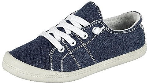 Forever Link Women's Classic Slip-On Comfort Fashion Sneaker,Blue 8 - Image 4