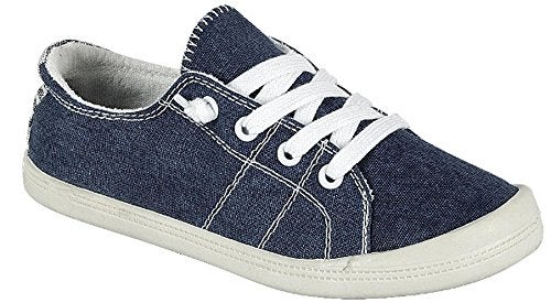 Forever Link Women's Classic Slip-On Comfort Fashion Sneaker,Blue 8 - Image 2