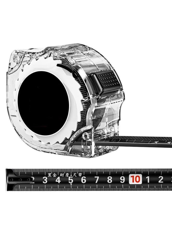 Self Locking Fluorescent Steel Tape Measure High-Precision Laser Inkjet Code Box Ruler Measuring Tool Widened Meter Ruler
