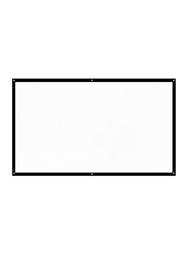 NIBEMINENT Diagonal Projection Screen White/Black - Image 1