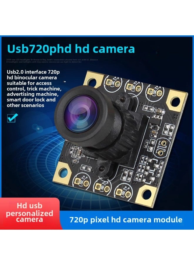 USB Camera Module 1 Million Pixel Forklift Gate Advertising Machine Monitoring Equipment Applicable Angle Can Be Matched-Color:Small Square Shell + Reference Lens 70°+1m Line - Image 2