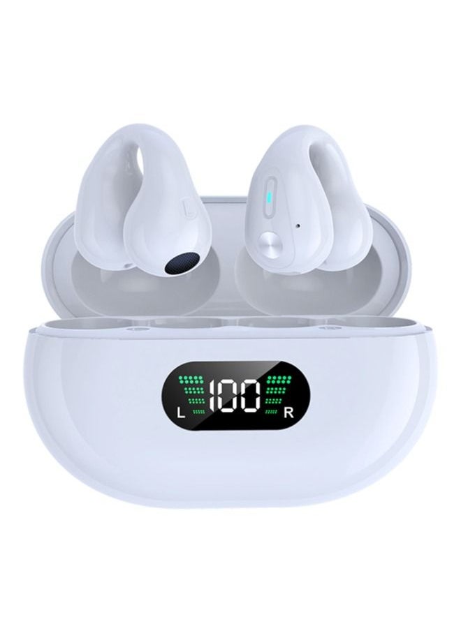 Letv Bluetooth Headset Gaming Sports Noise Cancelling Bone Conduction Clip-On Wireless Earbuds White  - Image 1