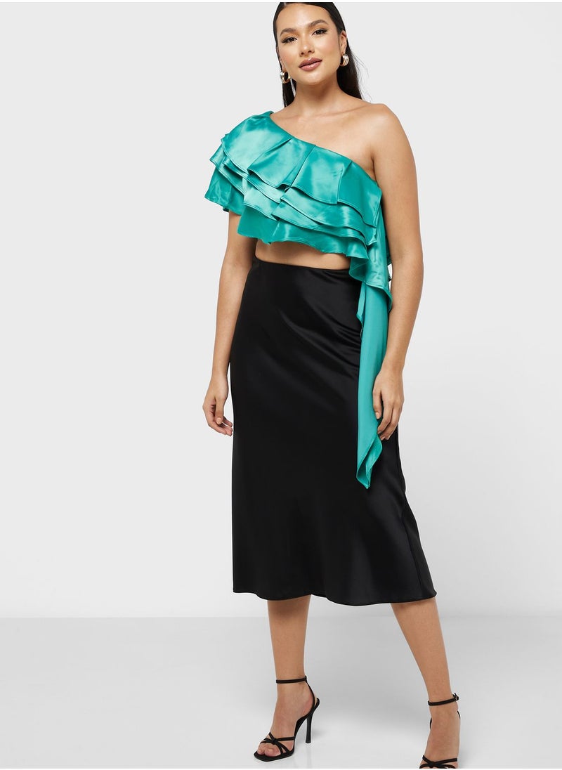 Ella Limited Edition - One Shoulder Ruffle Layer Top - Image 1
