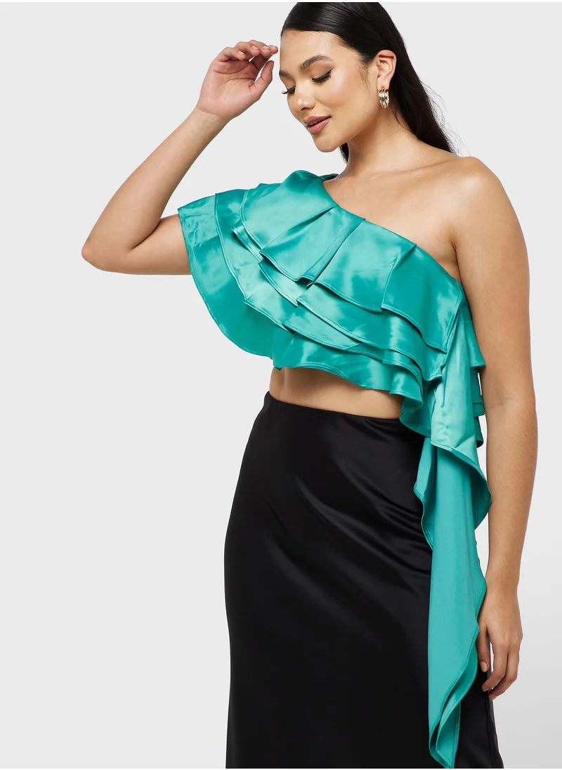 Ella Limited Edition One Shoulder Ruffle Layer Top