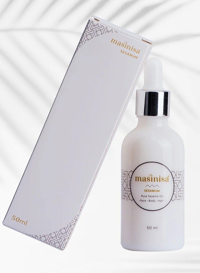 masinisa SESAMUM Sesame Oil For Face,Body And Hair 50ML - Image 2