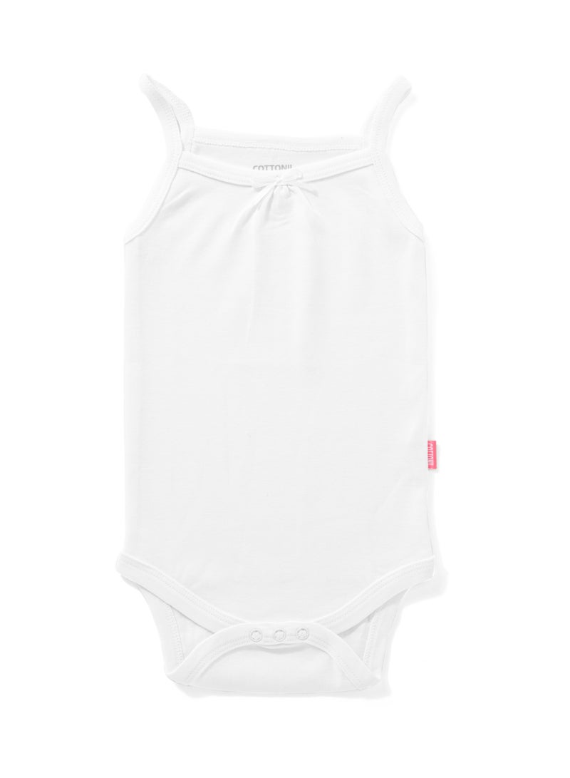 كوتونيل قطونيل باك يحتوي علي 6 قطع سالوبت حمالة رفيعة ابيض قطن 100% - Image 3