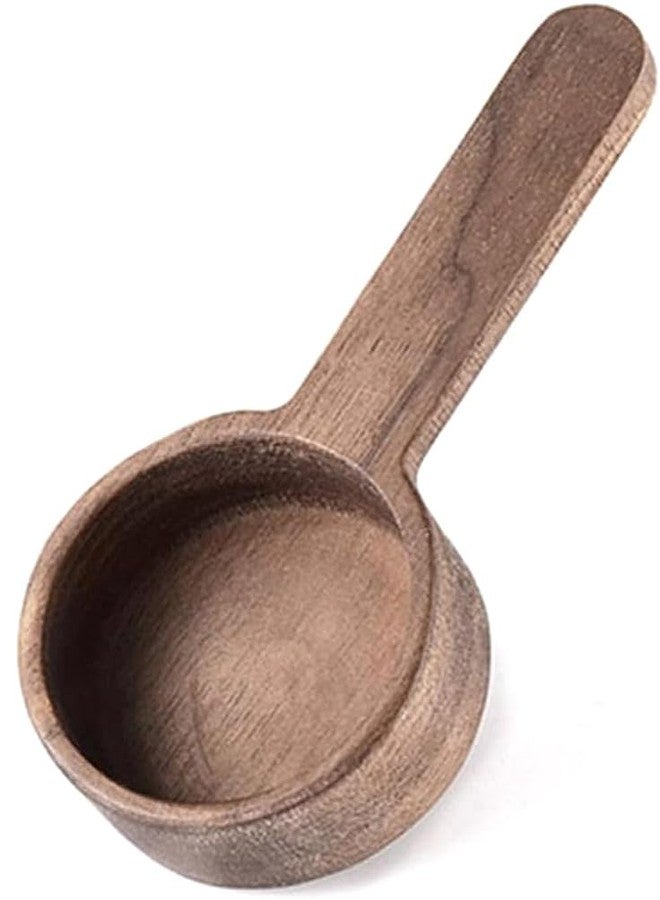 shimmerstar Coffee Spoons, ablespoon Scoop, Coffee Ground Spoon, Measuring for Ground Beans or tea, Soup Cooking Mixing Stirrer Kitchen Tools Utensils, 1 Wooden Tea Scoop (Walnut Wooden 3.86 in） - Image 1