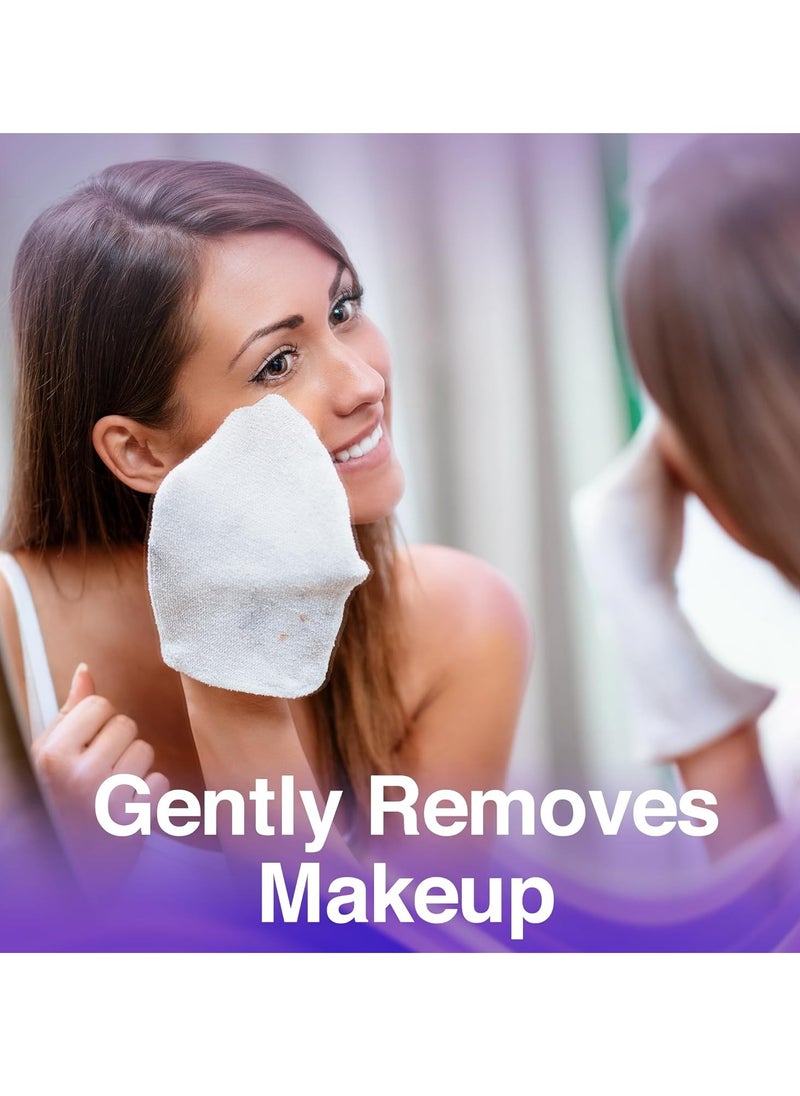 BEAUTYfRIZZ - Lavender Face Cleansing Wipes - 120 pcs - Gentle Makeup Remover Wipes for Face and Neck - Facial Wipes with Aloe, Retinol, Castor and Vitamin E - Enjoy these Lavender Face Wipes - Image 1