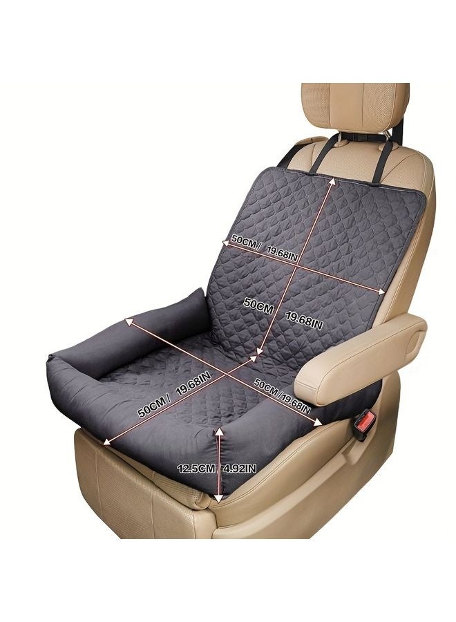 أم أو دبليو كيت [1 فرسخ مكعّب] 1 فرسخ مكعّب ذو أغراض مزدوجة بنية بنية دافئة مزودة بثقوب تهوية، أحزمة آمنة، أحزمة قابلة للضبط للركوب الآمن، حامل سفر الكلب، ملحقات السيارة الداخلية، بناء متين - Image 2