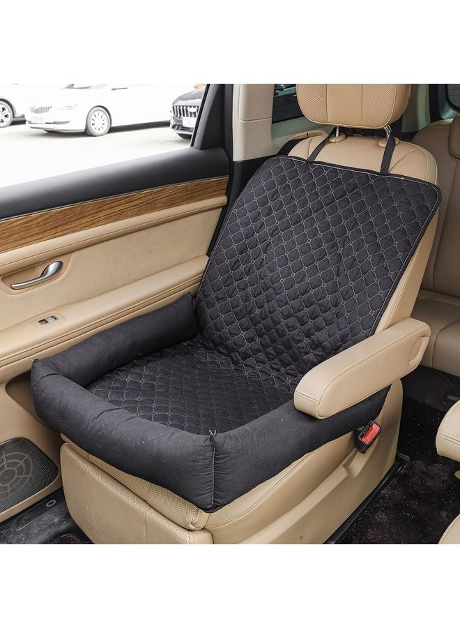 أم أو دبليو كيت [1 فرسخ مكعّب] 1 فرسخ مكعّب ذو أغراض مزدوجة بنية بنية دافئة مزودة بثقوب تهوية، أحزمة آمنة، أحزمة قابلة للضبط للركوب الآمن، حامل سفر الكلب، ملحقات السيارة الداخلية، بناء متين - Image 1