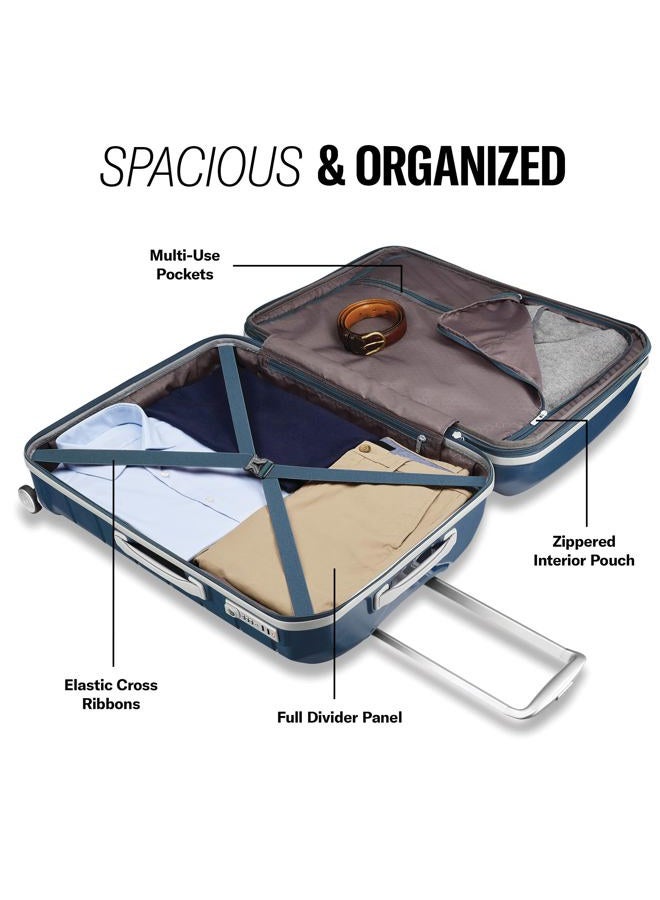 Samsonite Freeform Hardside Expandable Luggage, Navy, 2-Piece Set (21/28), Freeform Hardside Expandable Luggage - Image 3