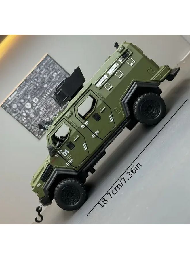 1 32 Scale Military Tank Model S005 Durable Collectible Army Vehicle Replica - Image 3