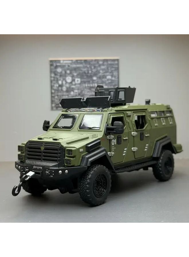 1 32 Scale Military Tank Model S005 Durable Collectible Army Vehicle Replica - Image 2