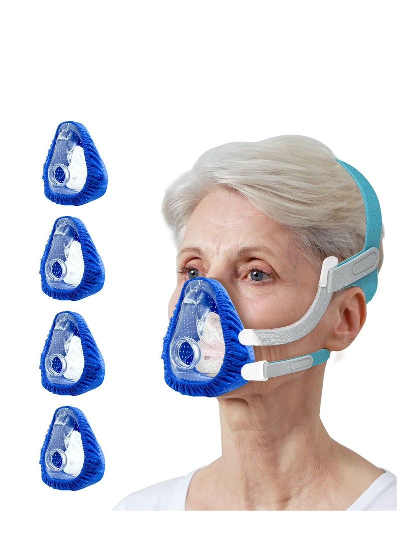 4 Pack Medium Mask Liners Compatible with Full Face Mask Cover, Soft and Leak-Free Experience. Silk Full Mask Cushions Pads Fit Medium Covers, Reduce Noisy & Red Marks - Image 1