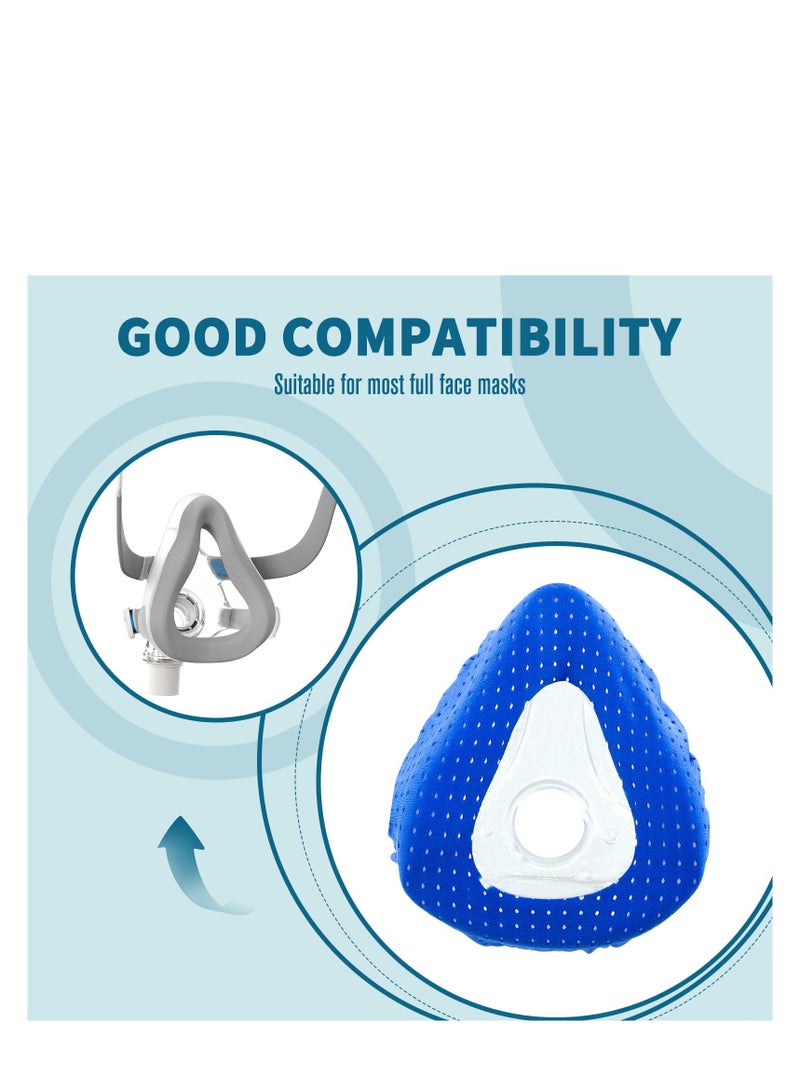 4 Pack Medium Mask Liners Compatible with Full Face Mask Cover, Soft and Leak-Free Experience. Silk Full Mask Cushions Pads Fit Medium Covers, Reduce Noisy & Red Marks - Image 2