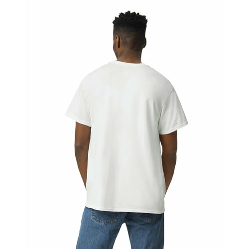 Gildan Adult Ultra Cotton T-Shirt, Style G2000, Multipack, White (2-Pack), Medium - Image 3