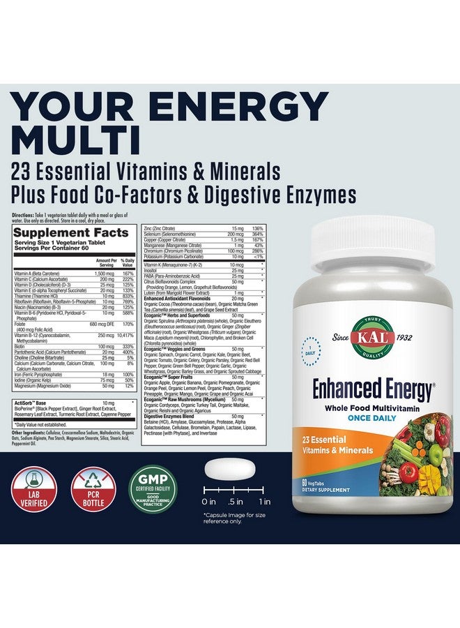 KAL Enhanced Energy Tablets, 60 Count - Image 2