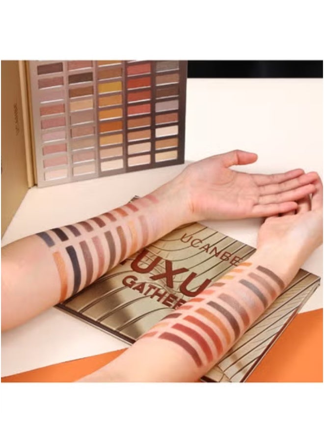 يوكانبي لوحة ظلال عيون فاخرة من 60 لونًا، ظلال عيون مطفية لامعة معدنية لامعة عالية التصبغ، ألوان طبيعية وجريئة متعددة الاستخدامات لإطلالات سموكي وجذابة، مثالية للاستخدام اليومي والمناسبات الخاصة. - Image 5