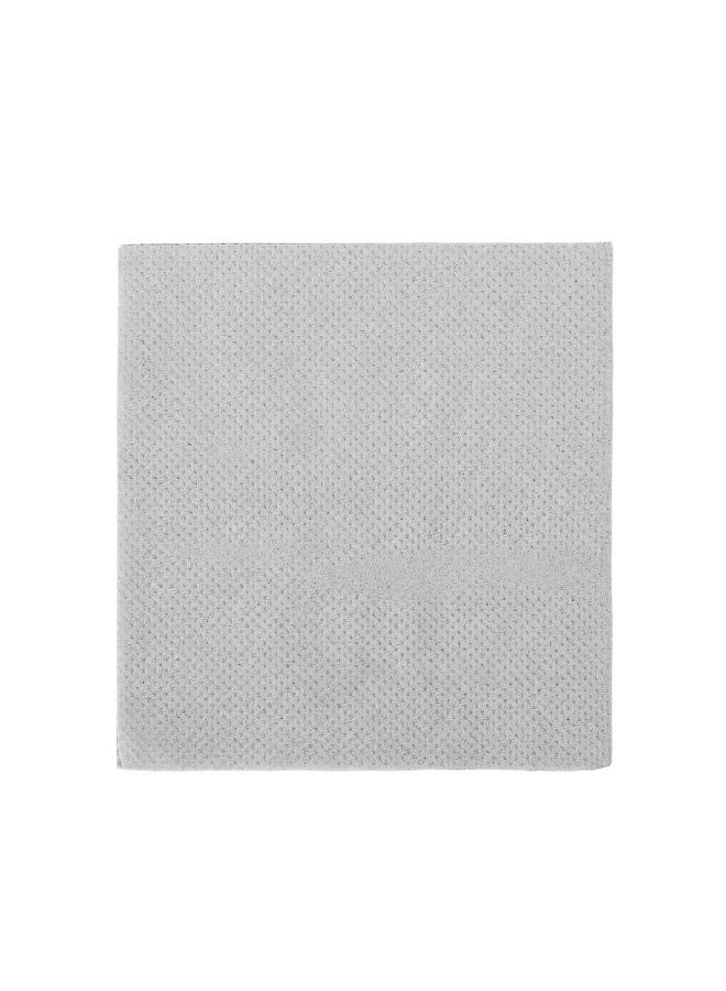Restaurantware Luxenap 7.87 Inch Cocktail Napkins, 4800 Disposable Beverage Napkins - 2-Ply, Linen Feel, Gray Paper Bar Napkins, Soft And Absorbent, For Coffee Or Snacks  - Image 1