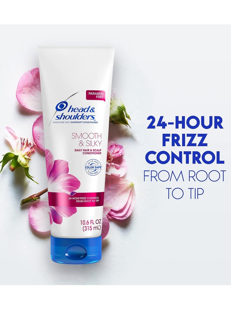 Head & Shoulders Head & Shoulders Smooth & Silky Dandruff Shampoo and Conditioner Twin Pack, 23.4 Fluid Ounce  - Image 2