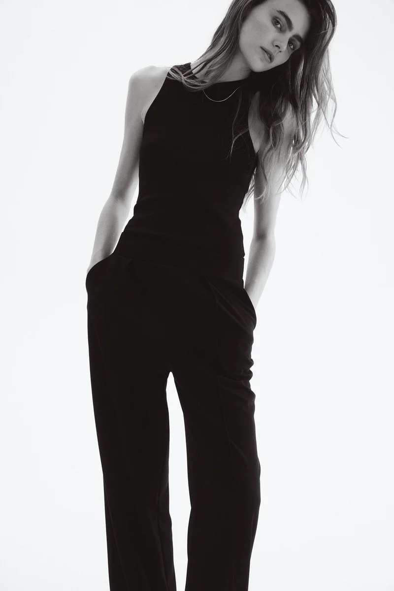 اتش اند ام High-waisted tailored trousers