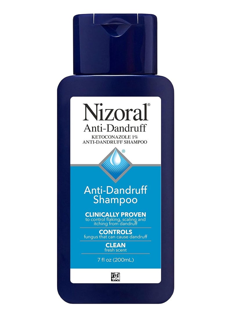 Nizoral - Nizoral Anti-Dandruff Shampoo with 1% Ketoconazole, Fresh Scent, 7 Fl Oz - Image 1