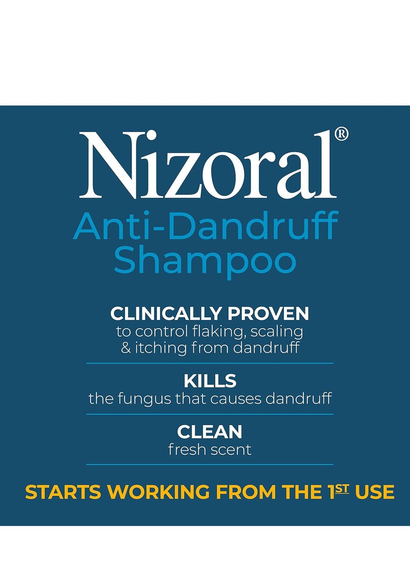 Nizoral - Nizoral Anti-Dandruff Shampoo with 1% Ketoconazole, Fresh Scent, 7 Fl Oz - Image 1