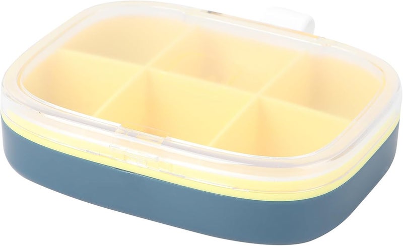 Large Capacity Weekly Pill Organizer, Portable Plastic Pill Case Box with 6 Compartments, Sealed Travel Storage Container for Daily Medicine and Vitamins - Image 1