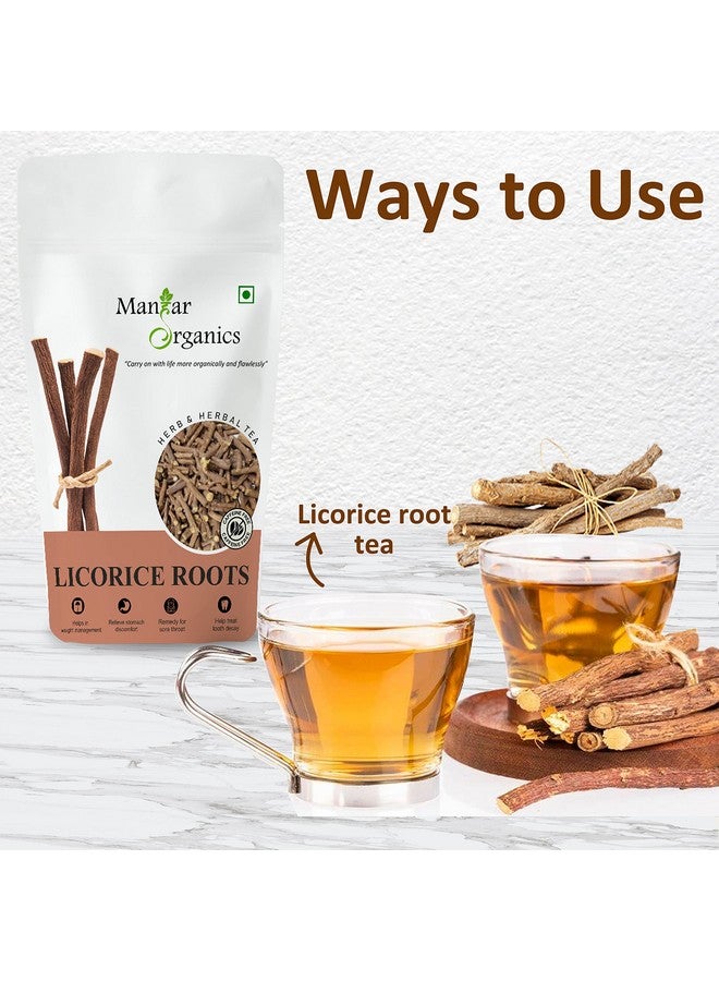 ManHar Organics Licorice Root Sticks (Mulethi) Jar 350gm | Jethi Madhu | Yashtimadhu | Glycyrrhiza Glabra | Atimadhuram/Athimadhura Ayurvedic Herbal Root | Natural Remedy for Cough, Digestion & Immunity - Image 5