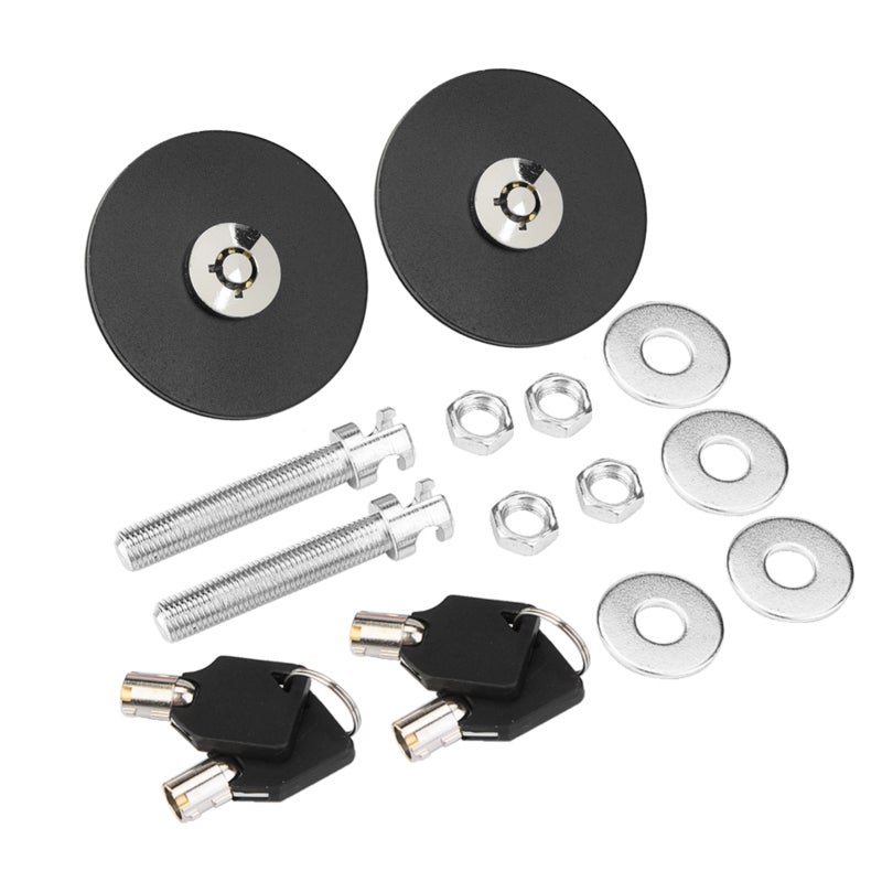 Aluminum Hood Lock Pin Kit - High Strength Alloy Fastens Hood Tightly - Bolt-Like Closure for Maximum Durability - Professional Rally Car Engine Hood Cover Lock for Safety - Image 4