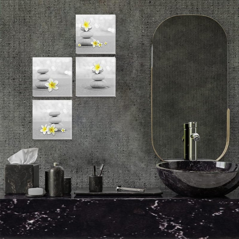 HYVIF Skyme Art Zen Bathroom Canvas Prints - 4 Piece Set - Image 5
