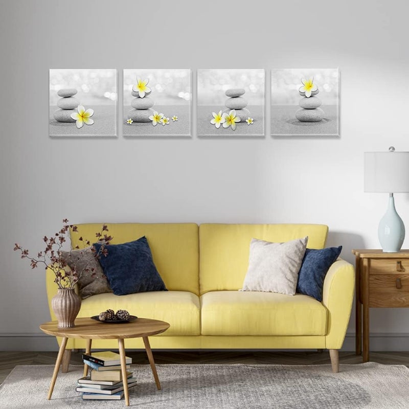 HYVIF Skyme Art Zen Bathroom Canvas Prints - 4 Piece Set - Image 2