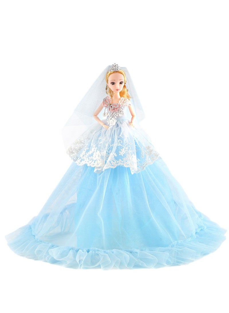1-Piece Doll Children's and Girls' Toy Training Institution Gift Box with Enamel Cartoon Dolls 30cm
