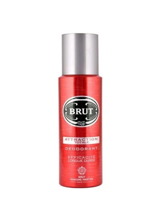 Brut Attraction Total Deodorant Spray, 200ml